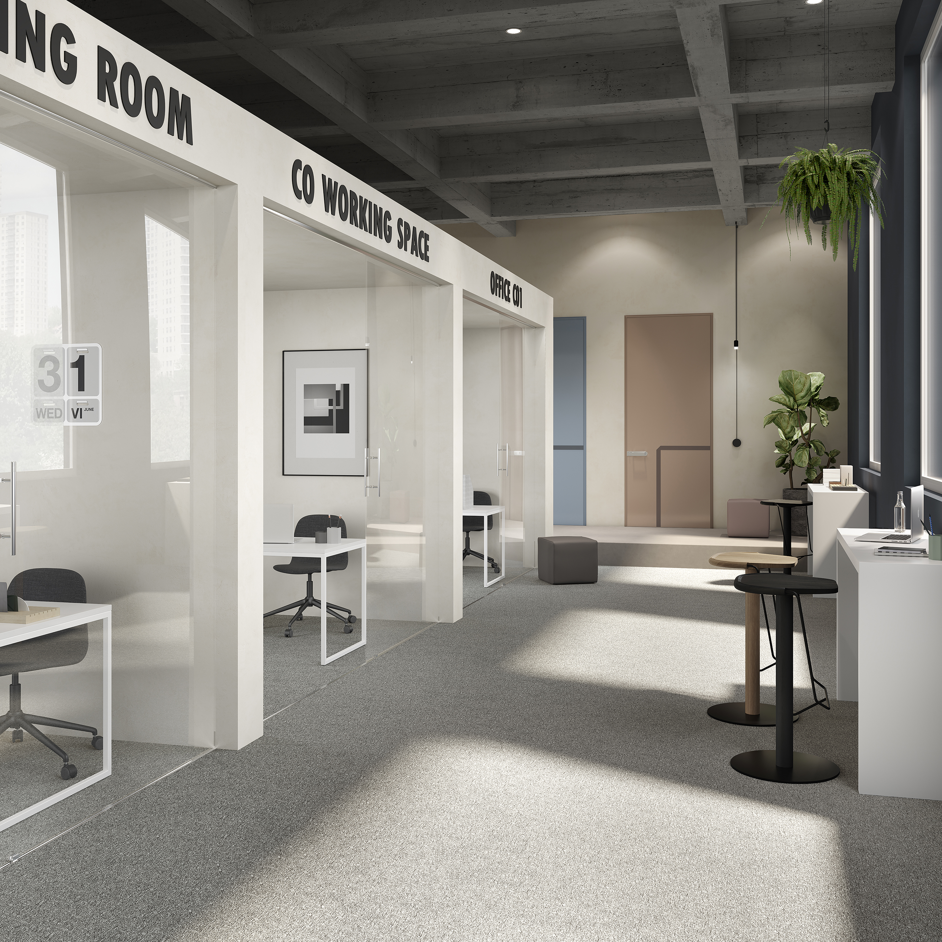 Ковровая плитка Medusa Tile 94 (500*500*5 мм) — купить в Екатеринбурге