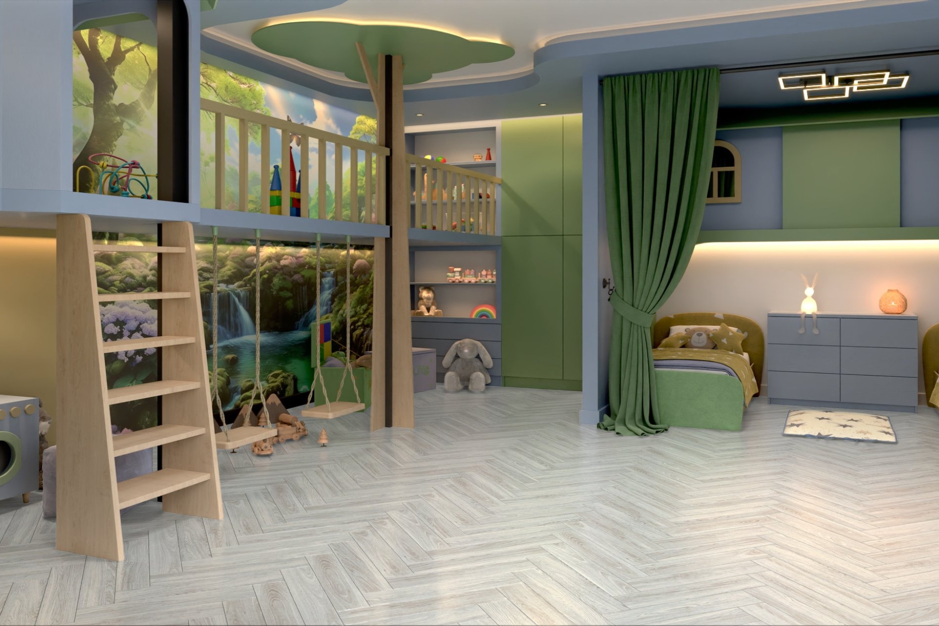 Инженерный паркет «Damy Floor» Ванильный (укладка елочкой) — купить в Екатеринбурге