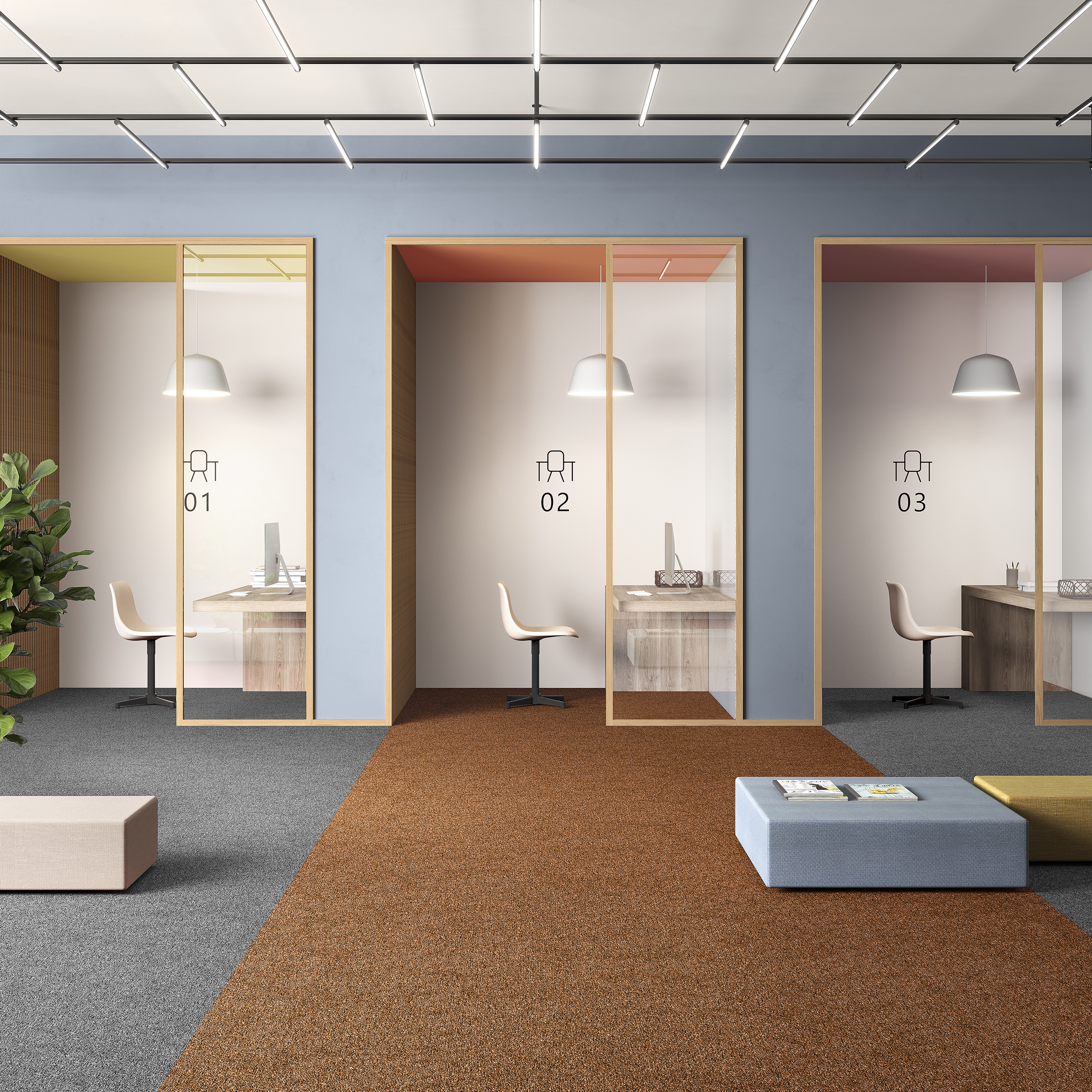 Ковровая плитка Medusa Tile 84 (500*500*5 мм) — купить в Екатеринбурге