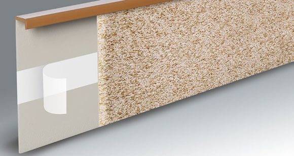 Плинтус для ковролина "Korner" Listwa графит (2500*13,8*50 мм) — купить в Екатеринбурге