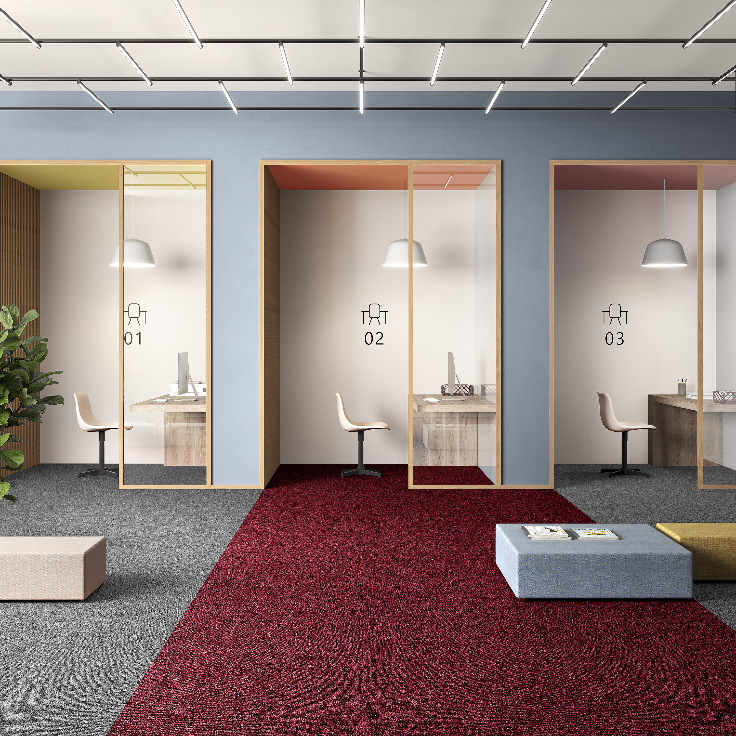 Ковровая плитка Medusa Tile 11 (500*500*5 мм) — купить в Екатеринбурге