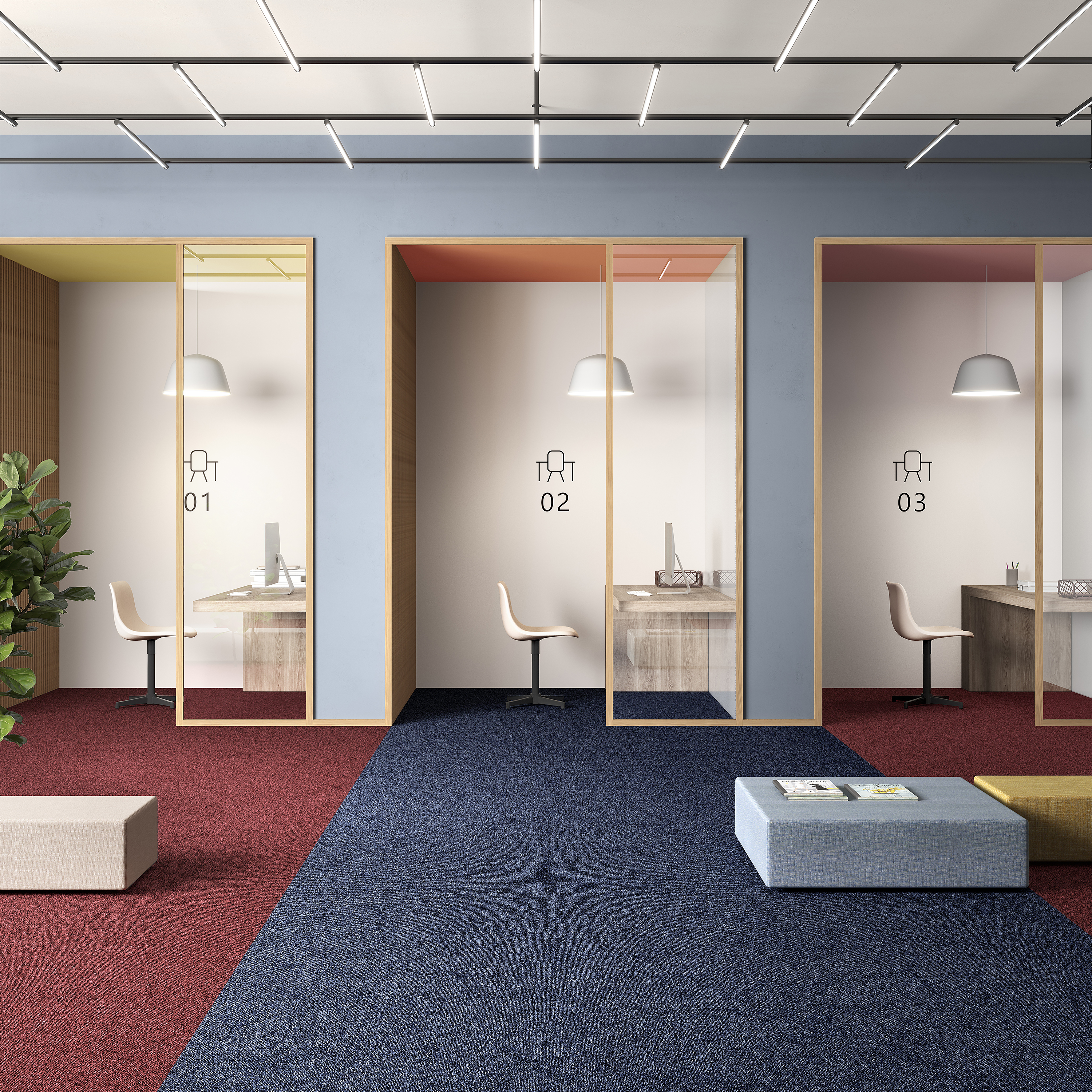 Ковровая плитка Medusa Tile 77 (500*500*5 мм) — купить в Екатеринбурге