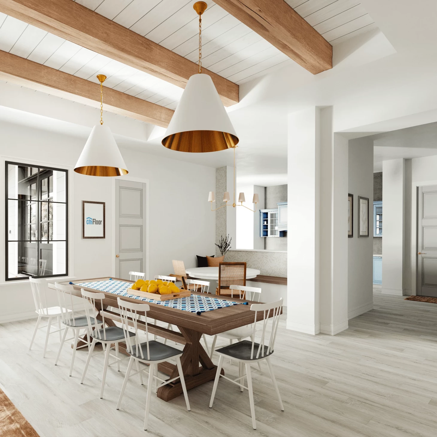 SPC плитка для пола Дуб Ледяной (1220*180*4 мм) — купить в Екатеринбурге