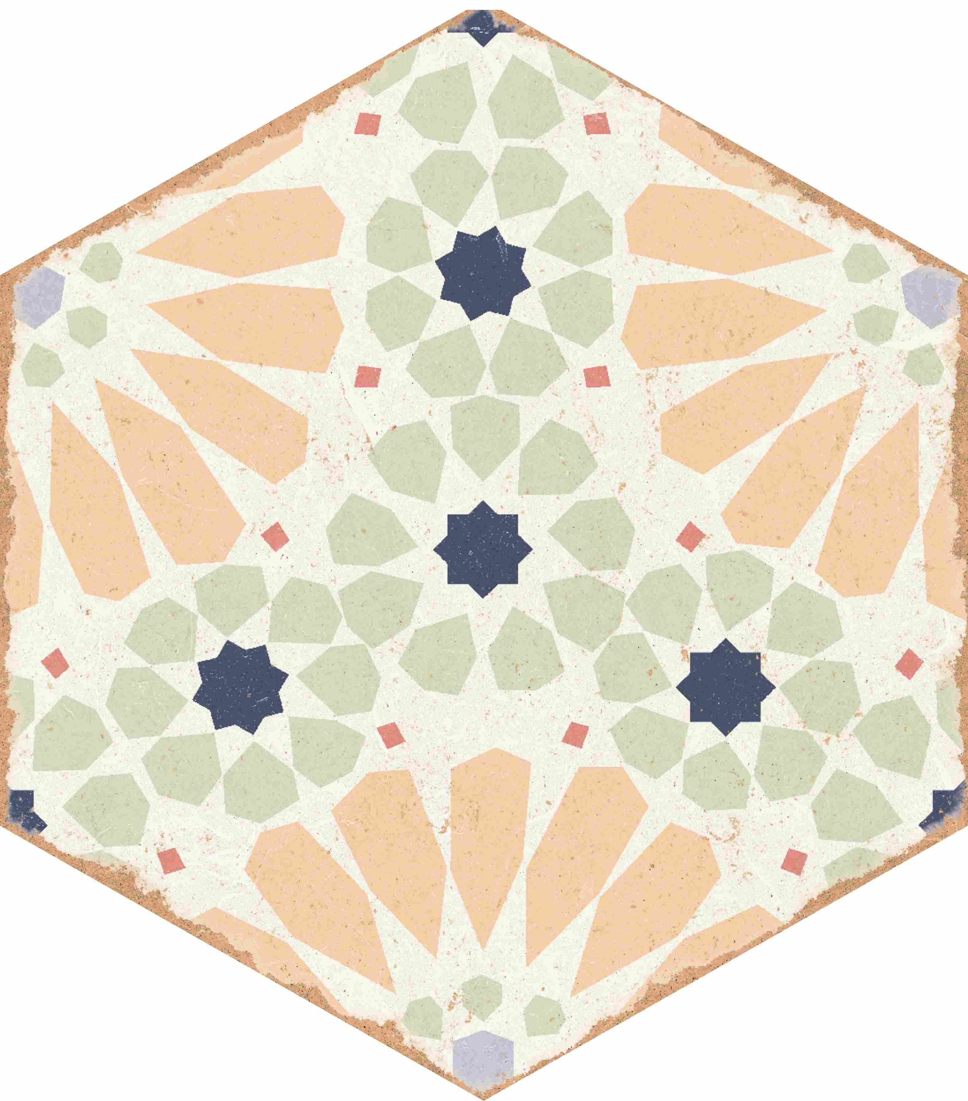 Керамогранит Kaleidoscope Green 220x250 matt многоцветный — купить в Екатеринбурге