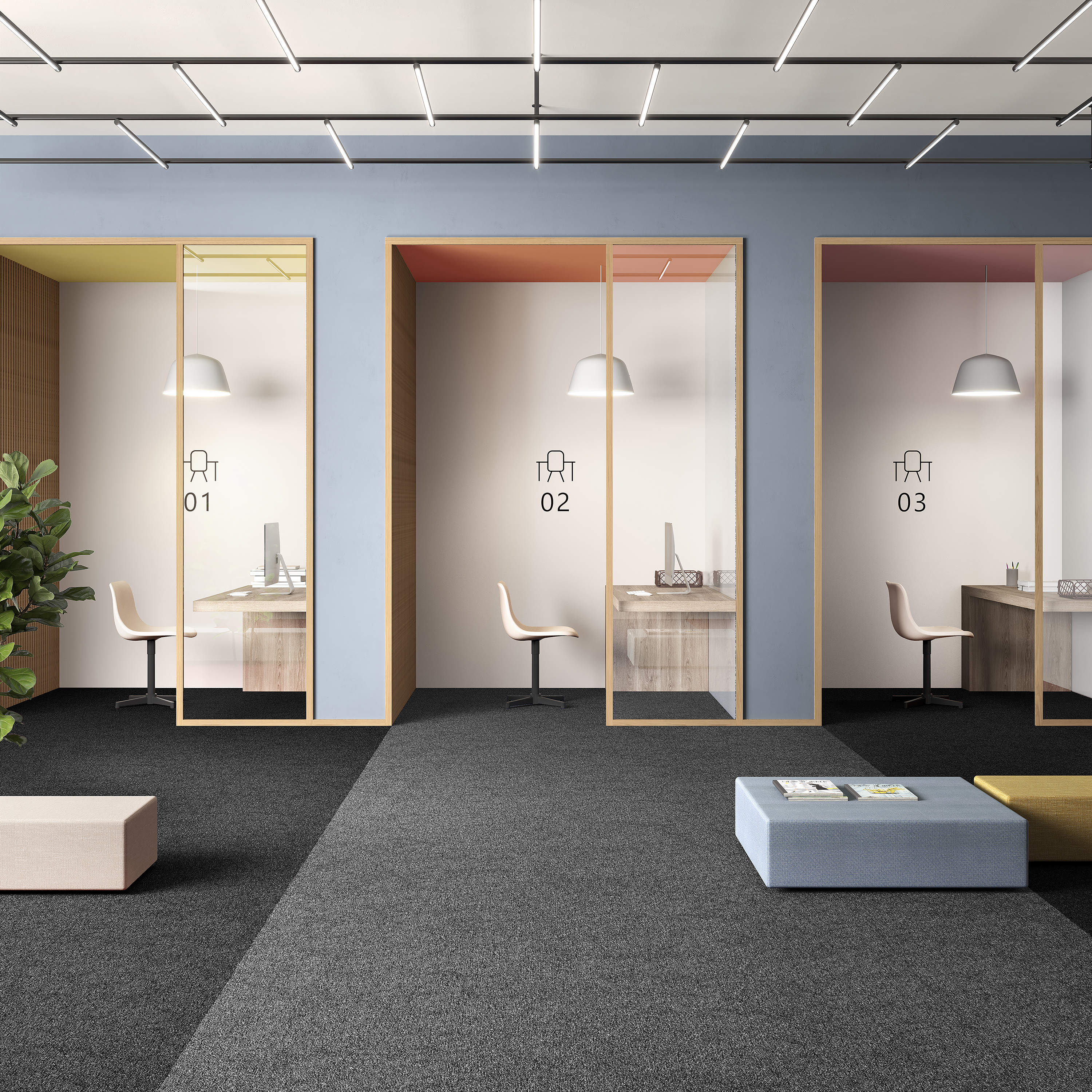 Ковровая плитка Medusa Tile 98 (500*500*5 мм) — купить в Екатеринбурге